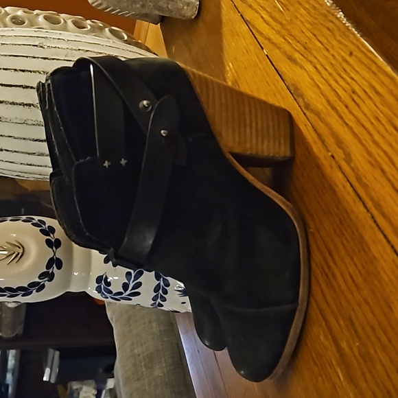 Rag & Bone HARROW Buckle Suede Ankle Booties - Picture 3 of 11